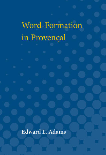 Cover of Word-Formation in Provencal