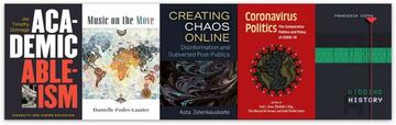 Cover of five books listed in following bullet points