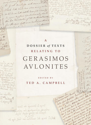 Cover of A Dossier of Texts Relating to Gerosimos Avlonites | Ted A. Campbell | 9781957946344