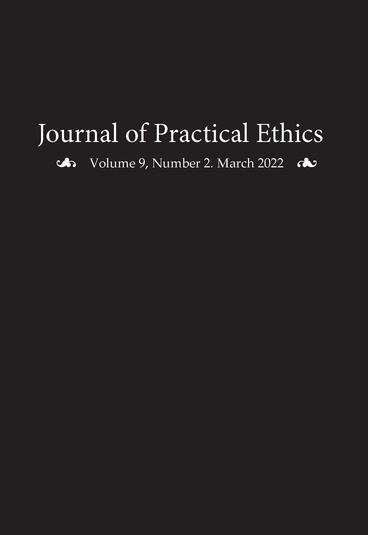 Cover of Journal of Practical Ethics, Vol. 9, No. 2 | Liz Sanders | 9781607857969