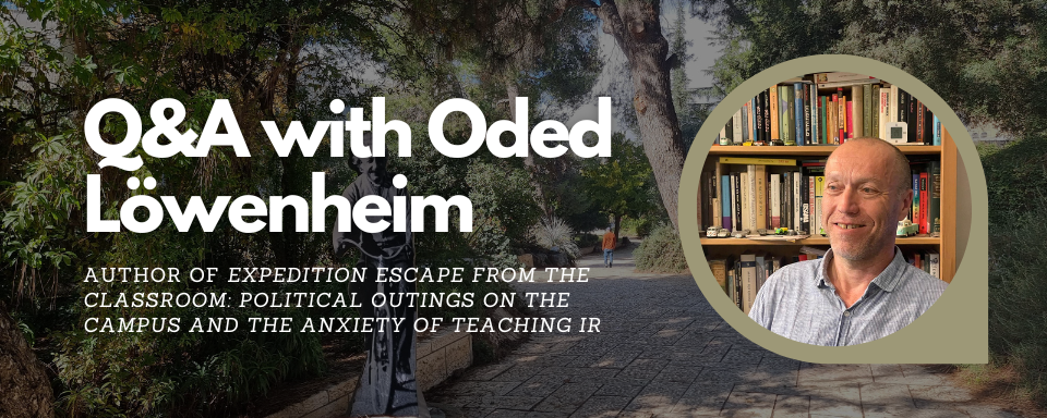 Blog post title with photo of Oded Lowenheim