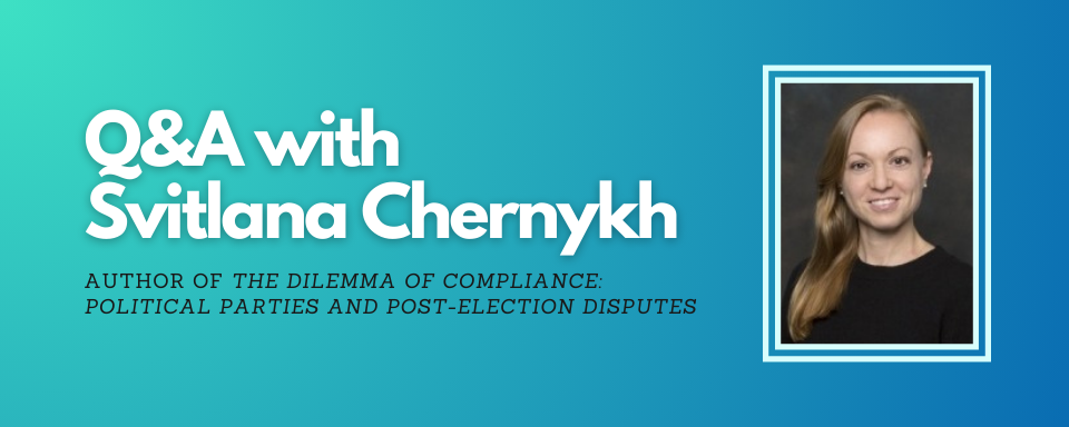 Blog title with photo of Svitlana Chernykh