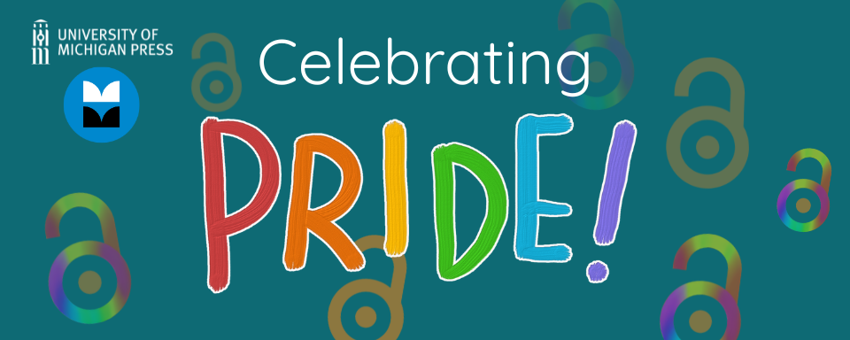 Colorful text says "PRIDE!" over a colorful background