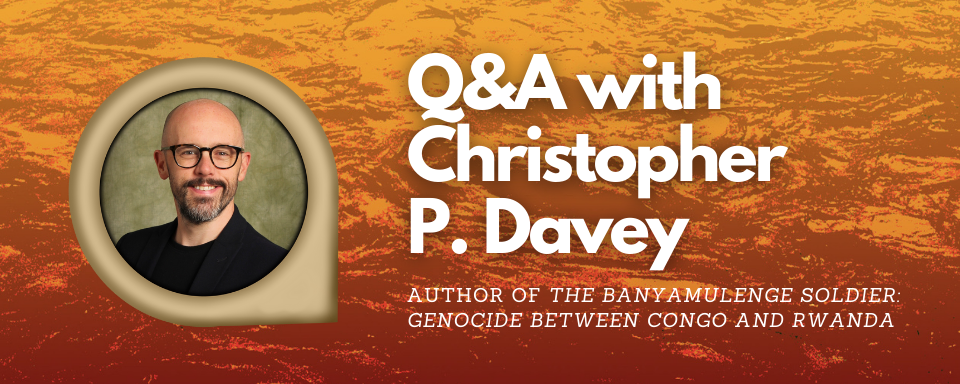 Photo of Christopher P. Davey alongside the title of the blog post