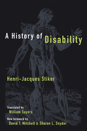 Cover of A History of Disability