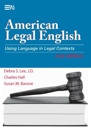 Cover of American Legal English, 2nd Edition - Using Language in Legal Contexts