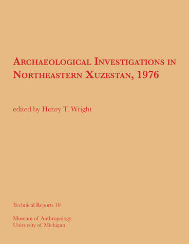 Cover of Archaeological Investigations in Northeastern Xuzestan, 1976