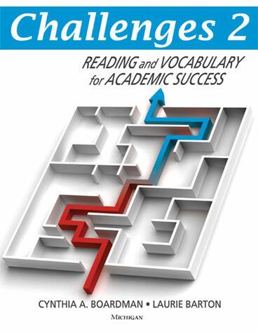 Cover of Challenges 2 - Reading and Vocabulary for Academic Success