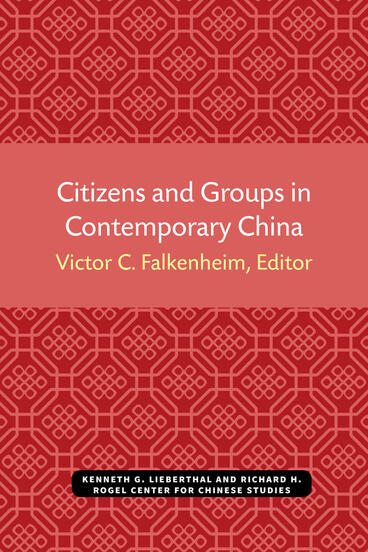 Cover of Citizens and Groups in Contemporary China