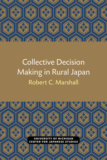 Cover of Collective Decision Making in Rural Japan
