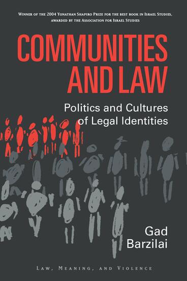 Cover of Communities and Law - Politics and Cultures of Legal Identities