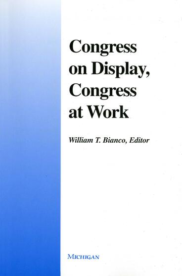 Cover of Congress on Display, Congress at Work