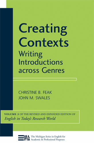 Cover of Creating Contexts - Writing Introductions across Genres