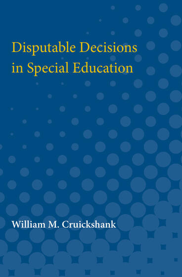 Cover of Disputable Decisions in Special Education