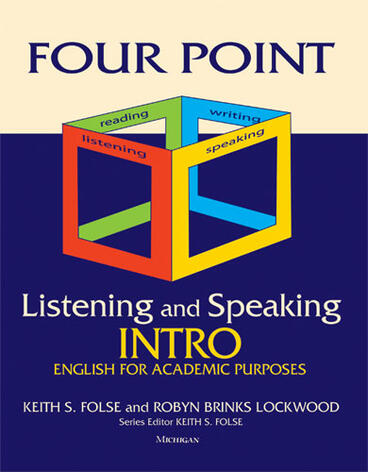 Cover of Four Point Listening and Speaking Intro (with Audio CD) - English for Academic Purposes