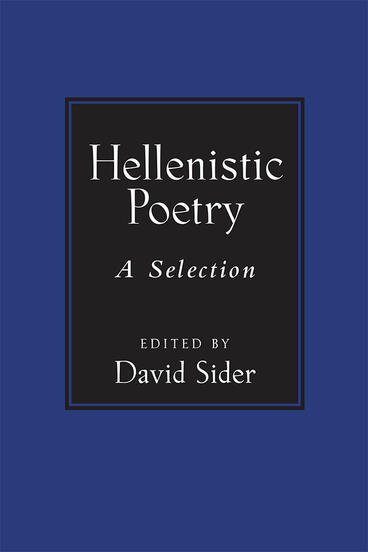 Cover of Hellenistic Poetry - A Selection