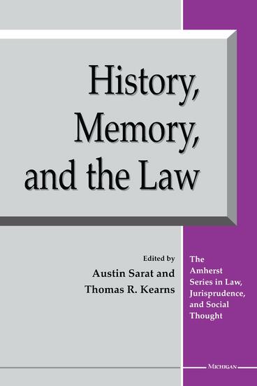 Cover of History, Memory, and the Law