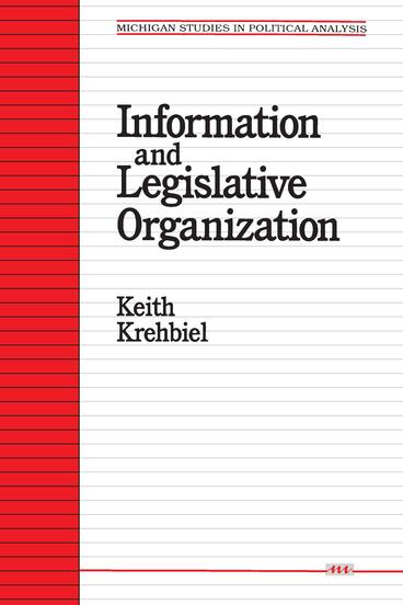 Cover of Information and Legislative Organization