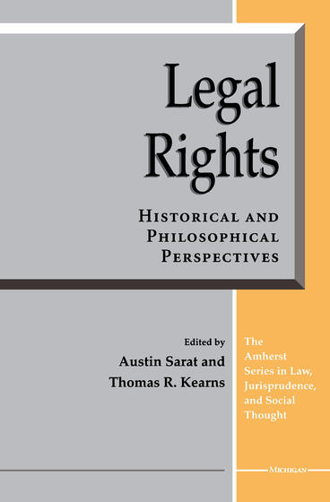 Cover of Legal Rights - Historical and Philosophical Perspectives