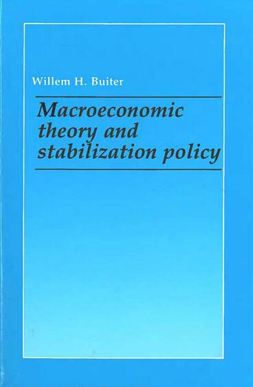 Cover of Macroeconomic Theory and Stabilization Policy