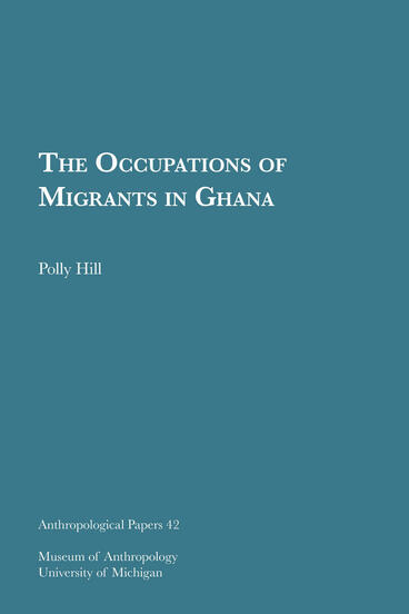 Cover of The Occupations of Migrants in Ghana
