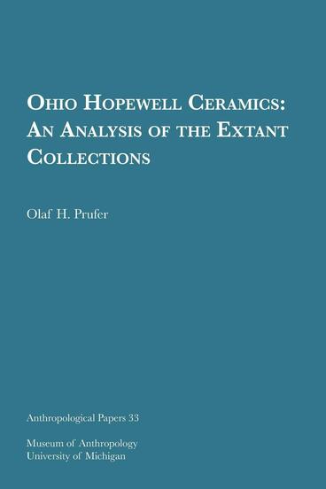 Cover of Ohio Hopewell Ceramics - An Analysis of the Extant Collections