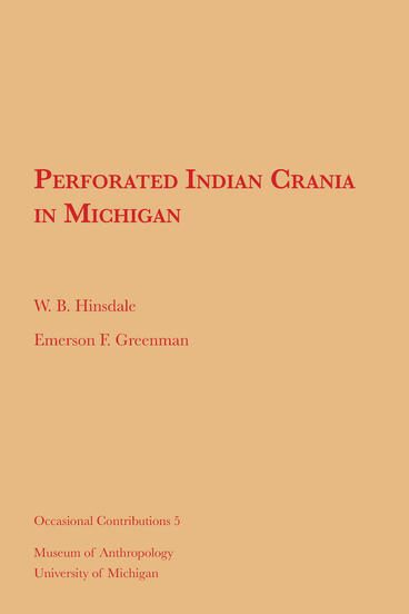 Cover of Perforated Indian Crania in Michigan