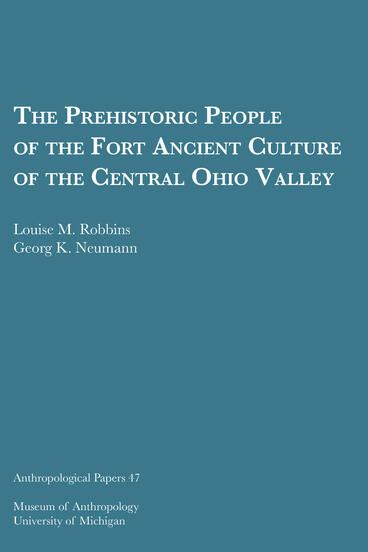 Cover of The Prehistoric People of the Fort Ancient Culture of the Central Ohio Valley