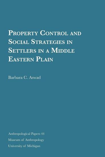 Cover of Property Control and Social Strategies in Settlers in a Middle Eastern Plain