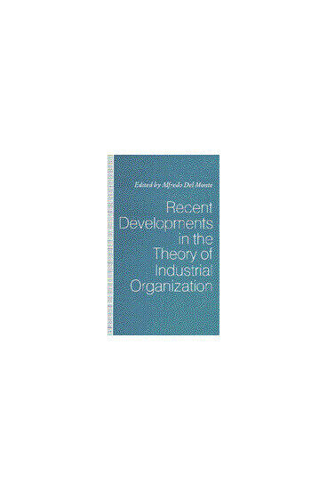 Cover of Recent Developments in the Theory of Industrial Organization