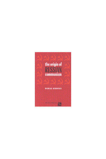 Cover of The Origin of Russian Communism