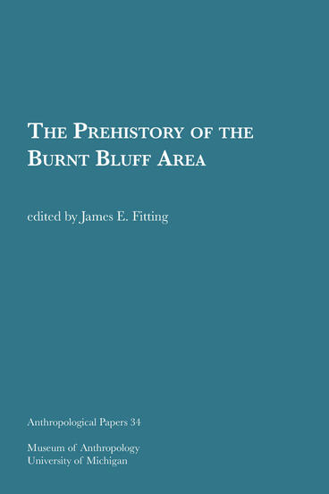 Cover of The Prehistory of the Burnt Bluff Area | James E. Fitting | 9781949098136