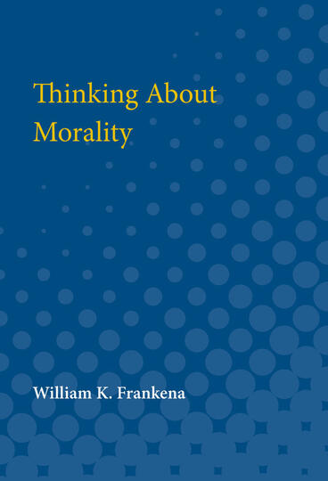 Cover of Thinking About Morality